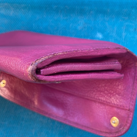 🩷LOW START🩷Miu Miu🩷Long Pink Wallet/VGUC - Picture 15 of 16